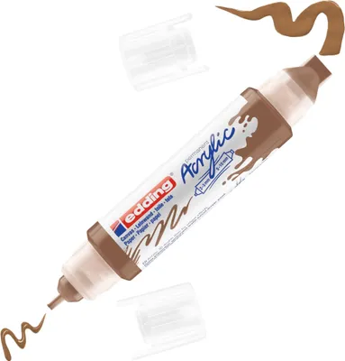 Immagine prodotto di Pennarello acrilico Double Liner edding 5400 3D nocciola Confezione da 5