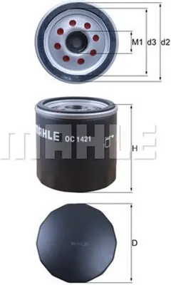 Produktbild von Ölfilter KNECHT OC 1421