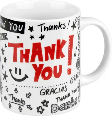 Immagine prodotto di Könitz Becher Danke, Kaffeebecher, Tasse, Kaffeetasse, Porzellan, 300 ml, 11 1 002 1619
