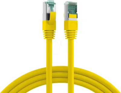 Produktbild von EFB RJ45 Patchkabel S/FTP, Cat.6A, LSZH, 2m, gelb