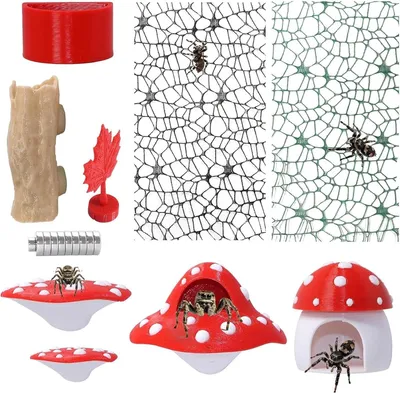 Immagine prodotto di Set di accessori Springspin, composto da 9 pezzi, con forte magnetismo, per terrari