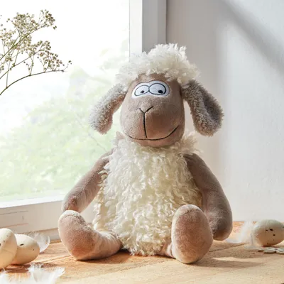 Produktbild von Türstopper Schaf flauschig schwer – Türpuffer