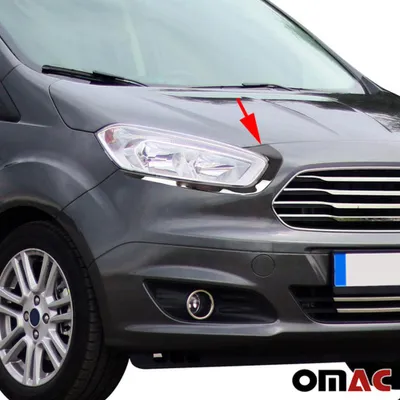 Produktbild von Scheinwerfer Leisten Scheinwerferblende für Ford Tourneo Courier 2014-2024 Chrom