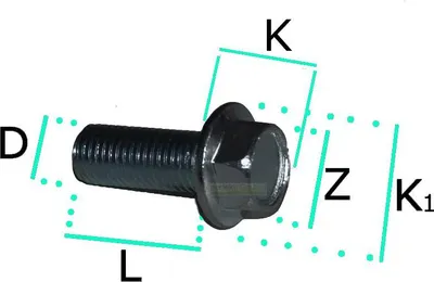 Obrázok produktu pre skrutka 25 mm M10 x 1,25 pre nôž kosačky Honda HRH536K4 / 90105960003