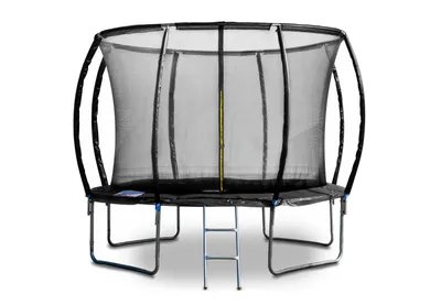 Produktbild von G21 Trampolin mit Sicherheitsnetz + Stufen, 305 cm, schwarz 6904268