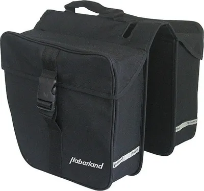 Produktbild von Haberland Gepäckträgertasche Doppeltasche 25L E-Bike 20cm Brücke schwarz