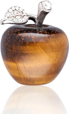 Produktbild von Apfel NATURSTEIN Tigerauge Dekofigur SÜSS Apfel