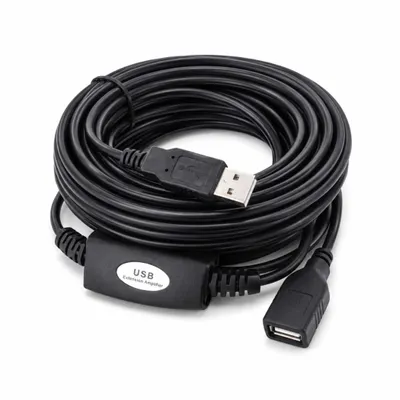 Produktbild von J31C Aktives USB 2.0 Verlängerungskabel 15 m – Repeater Signalverstärker für stabile Datenübertragung