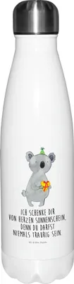 Produktbild von Mr. & Mrs. Panda Trinkflasche Koala Geschenk - Weiß - Party, Sportflasche, Thermos, trinkflaschen, Geburtstag, thermobehälter, Wasserflasche