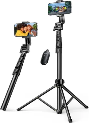 Produktbild von Ugreen LP680 Bluetooth Selfie Stick mit schwarzem Stativ