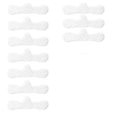 Produktbild von 10x Schweißpads für BH & Brust – Wiederverwendbare Baumwoll-Pads gegen Schweiß & Flecken auf Kleidung, BH-Einlagen, 45x8cm, Weiß