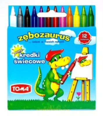 Obrázok produktu pre Kvetinové voskové pastelky - 12 farieb