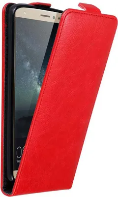 Produktbild von Cadorabo Hülle für Huawei MATE S Schutz Hülle in Rot Flip Etui Handyhülle Case Cover