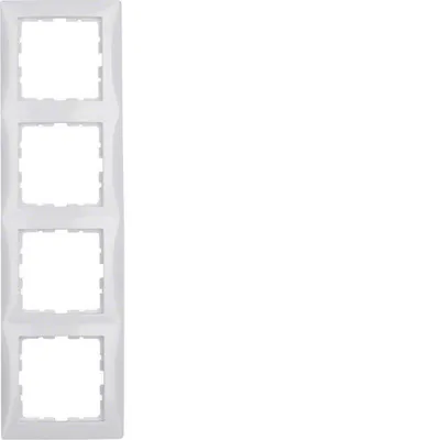Immagine prodotto di Telaio a 4 ingressi, S.1, bianco polare lucido Berker 5310148989