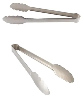 Produktbild von Küchenzange Edelstahl - Fleischzange - Servierzange - Rutschfest - Langlebig - Bequemer Griff - 28 x 4 x 2,3 cm
