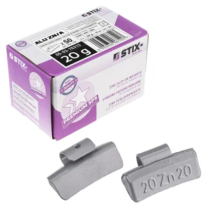 Produktbild von STIX ZN/A Zink Schlaggewichte 20g für Alufelgen Auswuchtgewichte 50 Stk.