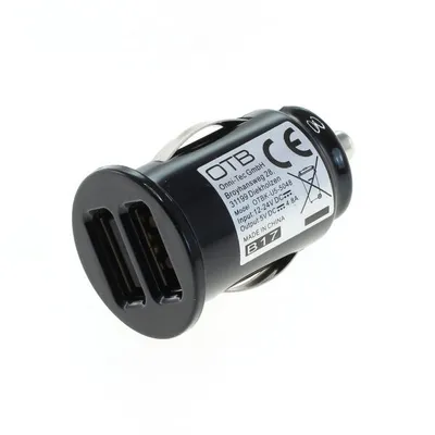 Produktbild von OTB KFZ-Ladeadapter USB - Dual USB - 4,8A mit Auto-ID - schwarz - TINY