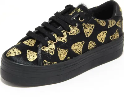 Produktbild von 1202M Turnschuhe zeppe donna nere NO NAME plato scarpe Schuhe Frauen