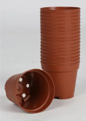Image de Lot de 18 pots de culture, 5,5 cm, ronds, en terre cuite, bacs à plantes, pots de semis, boutures