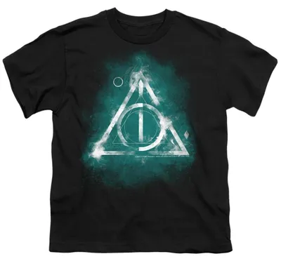 Image de T-shirt "Géométrique" pour enfants, Harry Potter, modèle TV36927 (taille 116), couleur noire