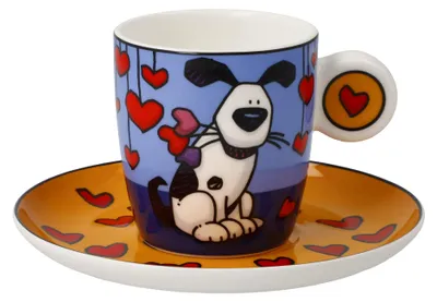 Image de Goebel Ed Heck Love Dog (Espressotasse, Fine Bone China)