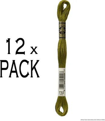 Zdjęcie produktu dla 12x nić hafciarska DMC Mouline Special 117MC -732, 6-warstwowa, 8m, PU