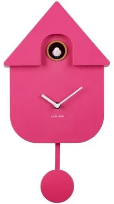 Obrázek produktu pro Karlsson - Nástěnné hodiny Modern Cuckoo - Bright Pink