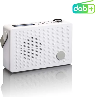 Produktbild von Lenco PDR-030WH - Tragbares DAB+/FM-Radio mit Weckerfunktion - Weiß