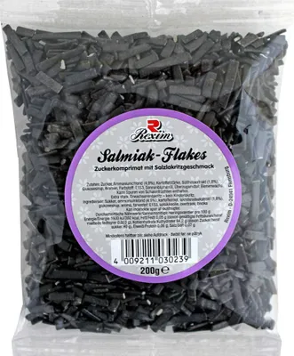 Produktbild von Rexim Salmiak Flakes, 200 g Tüte