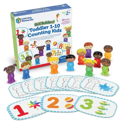 Image de Ressources pédagogiques pour développer les compétences  Jouet éducatif pour enfants de 1 à 10 ans, comptage, 2 pièces, multicolore