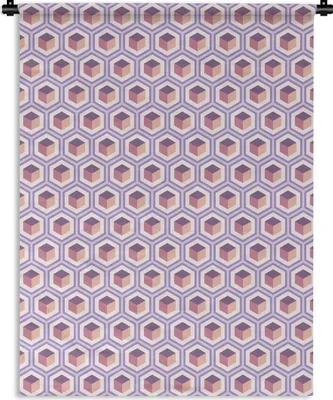 Produktbild von MuchoWow® Wandteppich Wandbehang Würfel - Muster 150x200 cm Tapisserie Dekoration Wandtuch - Wandaufhängung - Moderner