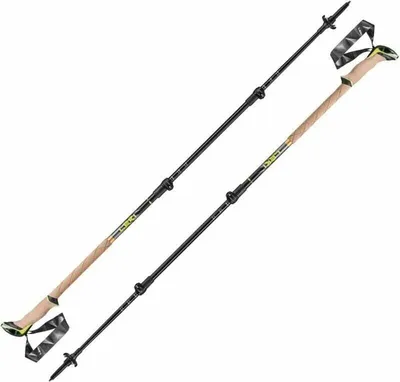 Zdjęcie produktu dla Leki Sherpa Dark Anthracite/Copper/Neon Yellow 110 - 145 cm Kije trekkingowe