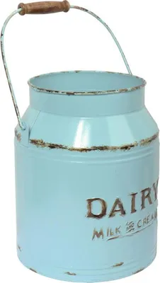 Produktbild von Dekorative Vintage-Metalldose in Mintgrün, 43 x 18 x 23 cm