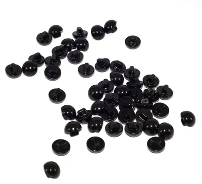 Runde Knöpfe 10 mm Imitatperlen 50 Stück cremeweiß