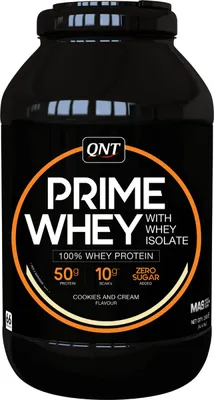 Produktbild von QNT Prime Whey (2kg) Cookies & Cream - Eiweiße - Molkenprotein-Mischung
