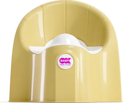Produktbild von OK Baby gelbes Töpfchen mit Rückenlehne und abnehmbarem Teil, bequem und einfach zu benutzen