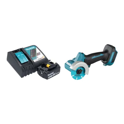 Obrázek produktu pro Akumulátorová úhlová bruska Makita DMC 300 RG1 18 V 76 mm bez kartáčů + 1x akumulátor 6,0 Ah + nabíječka