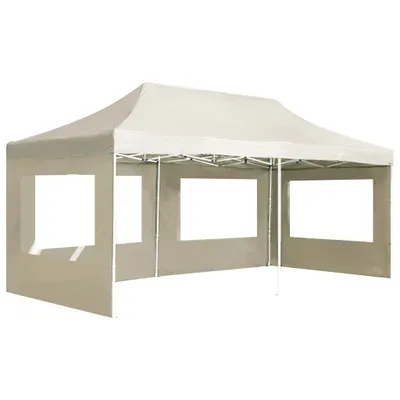 Image de Tente de réception professionnelle Pliable avec parois Aluminium 6×3m Crème
