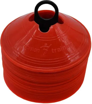 Zdjęcie produktu dla Zestaw precyzyjnych markerów stożkowych 50 sztuk czerwony 20cm