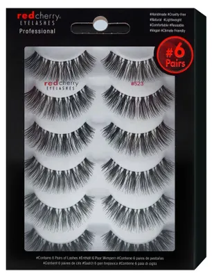 Produktbild von Red Cherry Eyelashes Professional Echthaarwimpern 523 - 6 Pairs