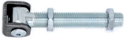 Produktbild von UHRIG M24 Torband Scharnier - Einstellbare Türangel - langes Anschweißband mit Bügel - für z.B. Gartentür Tore usw.