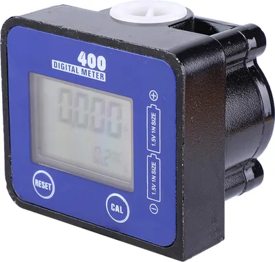 Produktbild von Kraftstoffdurchflussmesser für Dieselkraftstoff aus Aluminiumlegierung mit blauem LCD-Display und hoher Genauigkeit (1/2")