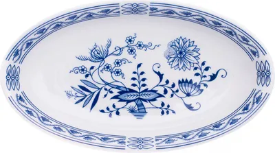 Produktbild von Saphyr, ovale Schale, 22 cm, Zwiebel, Porzellan Thun 1794