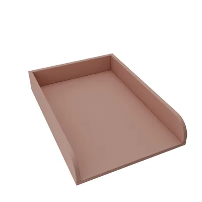 Produktbild von regalik Wickelaufsatz Universal, Wickeltischaufsatz für Kommoden in beliebiger Breite, Abnehmbar Wickelkommode aufsatz, Abgerundeten Frontplatten, Rose, 72cm x 54cm