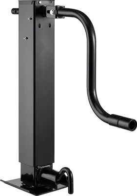 Image de Cric de remorque/béquille de remorque - Béquille d'extension avec manivelle - capacité de charge 5443 kg - réglage en hauteur 70-138 cm - charge lourde - Pour remorques de camping-cars, véhicules utilitaires & bateaux