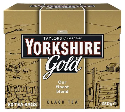 Produktbild von YORKSHIRE TEA Gold Schwarztee, 80 Teebeutel 250g
