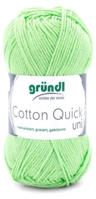 Produktbild von Gründl Baumwolle quick uni,50g.100%Baumwolle,mercerisiert,Häkel- u. Strickgarn,50g / 125 m,NS 3-4 103