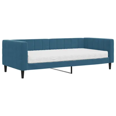 Produktbild von VidaXL 3196666, Sofabett, Blau, Schaum, Metall, Polyester, Holz, 2230 mm, 1000 mm