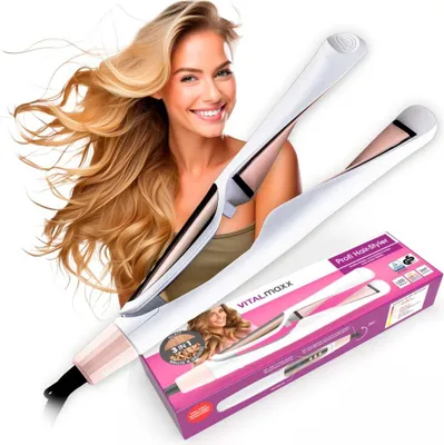 Immagine prodotto di VITALmaxx Hair Styler Curl & Straight - bianco/rosa