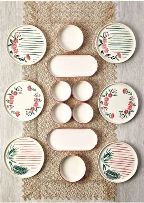 Obrázok produktu pre Hermia Concept, MCH10446, raňajkový set (14-dielny), viacfarebný, 100 % KERAMIKA, 25 x 11 x 3,5 cm